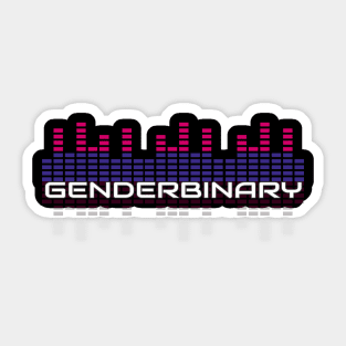 Music Equalizer Bars - Gender Binary Sticker